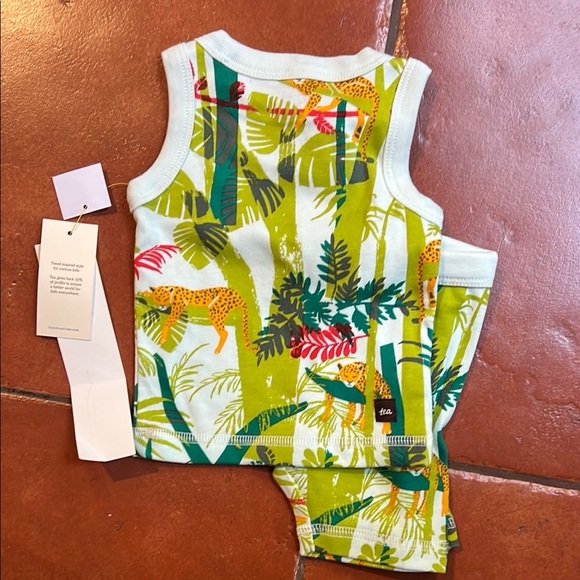 NWT Tea Collection Jungle Print Leopard Kids Matching Set - Picture 10 of 10